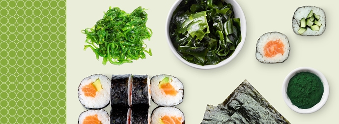 Sushi di alghe nori 10 fogli Bio